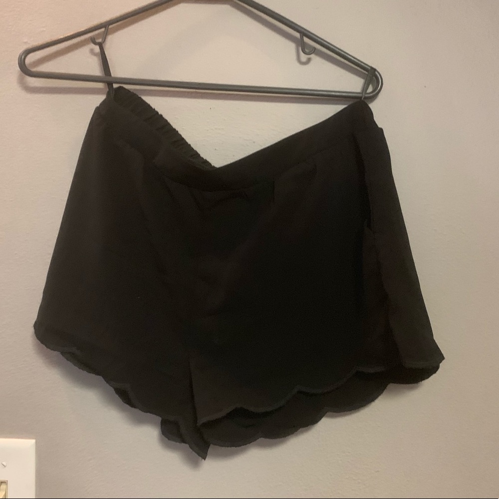 Black dressy short shorts